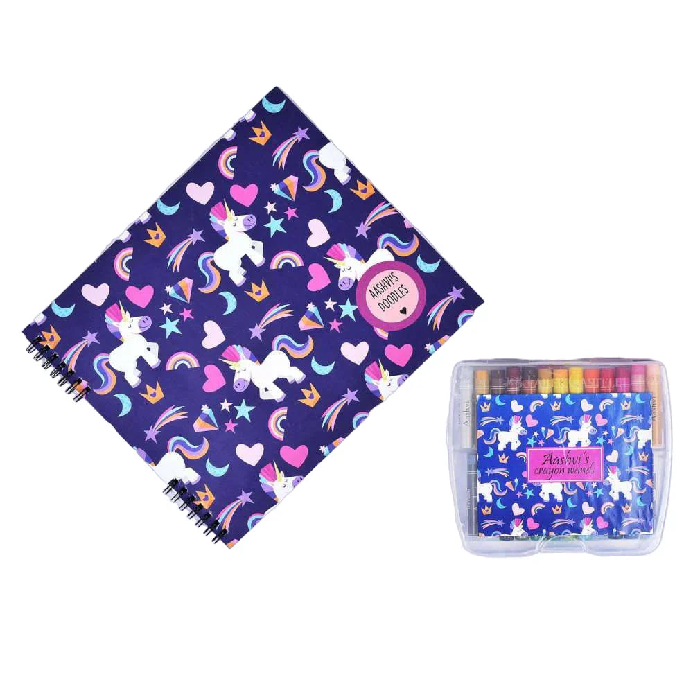 Doodle Book With Personalized Crayons