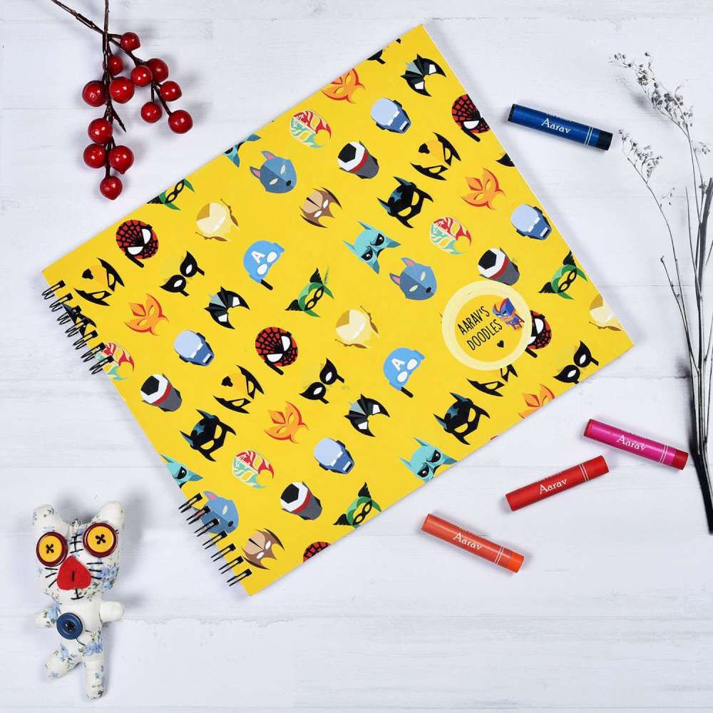 Doodle Book With Personalized Crayons