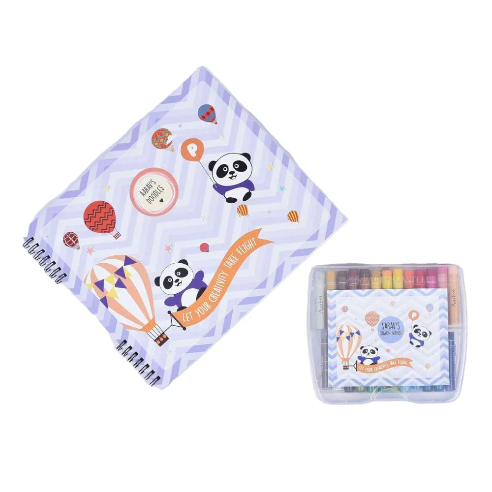 Doodle Book With Personalized Crayons