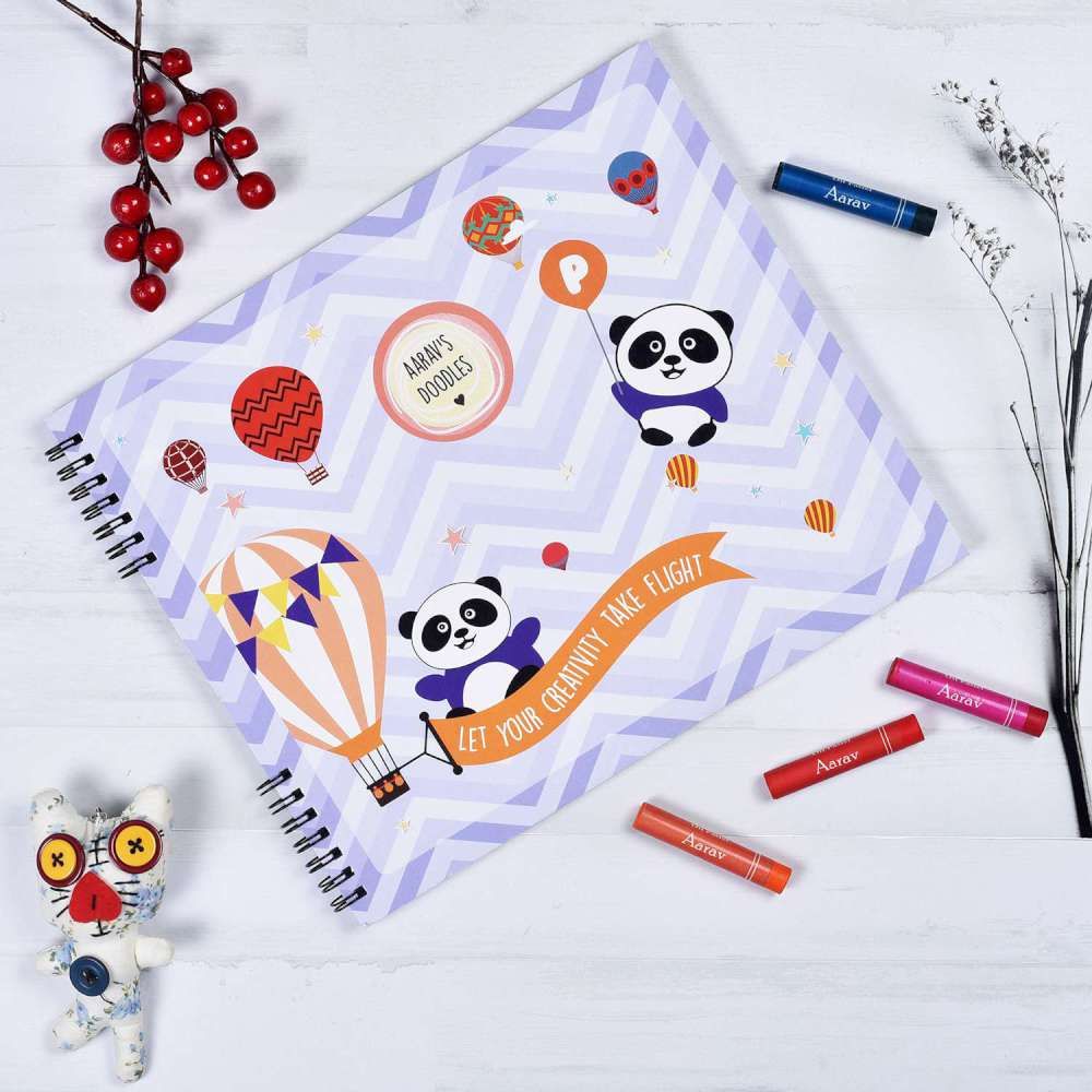 Doodle Book With Personalized Crayons