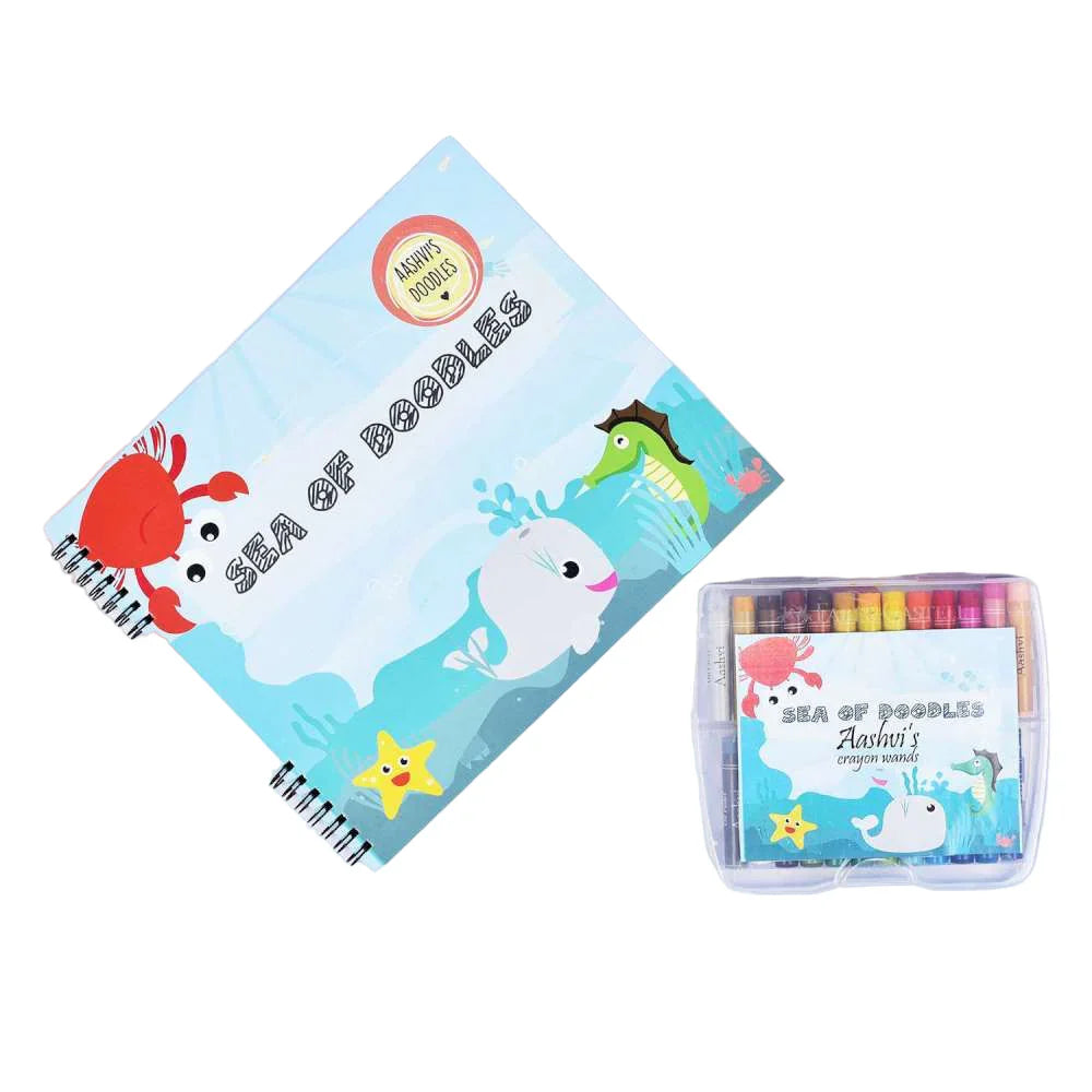 Doodle Book With Personalized Crayons