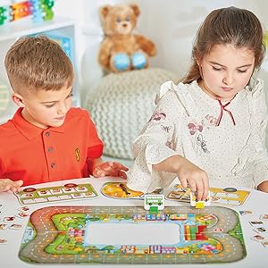 Bus Stop Game | Fun Math Game for Kids | Addition & Subtraction | Educational Board Game | Ages 4-8 | 2-4 Players