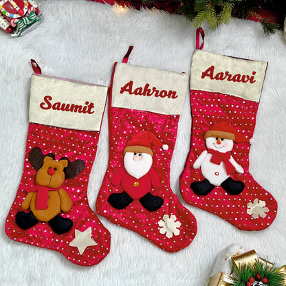 Merry Sparkle Stockings - Set of 3