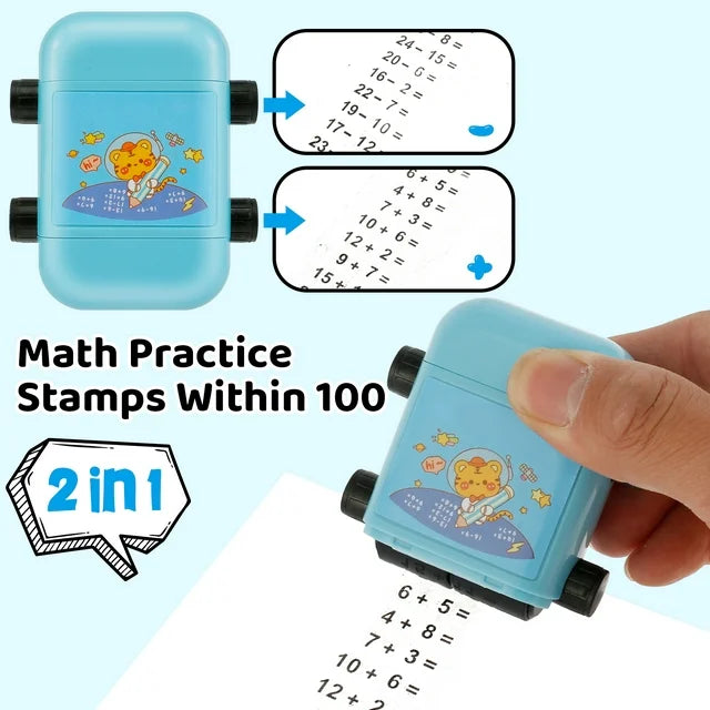 2 in 1 Roller Digital Teaching Smart Math Roller Stamps
