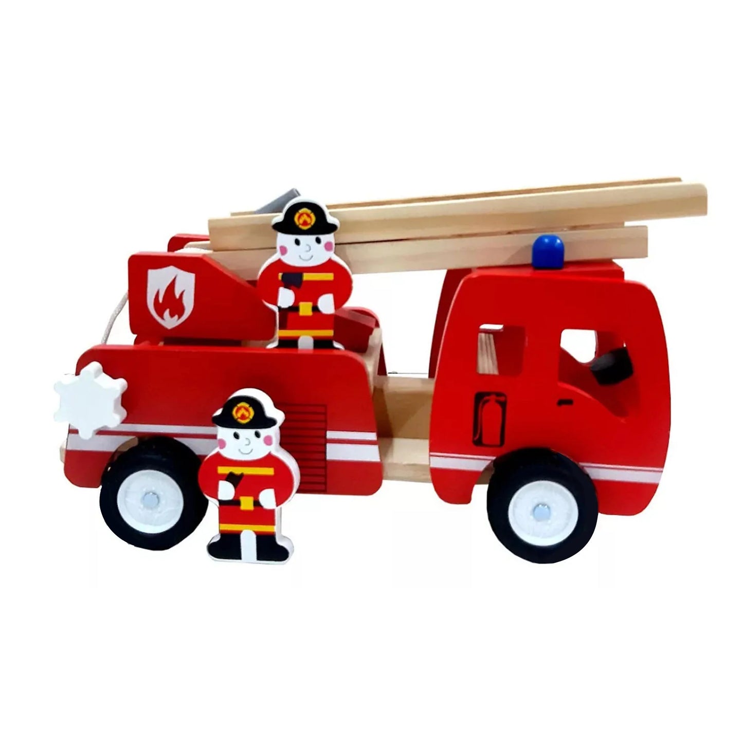 Wooden Fire Truck for Kids
