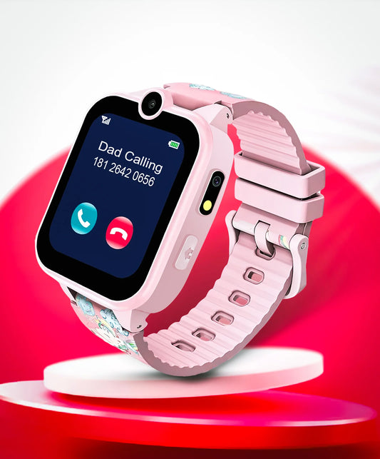 Spiky Calling Feature Loaded Smartwatch - Pink