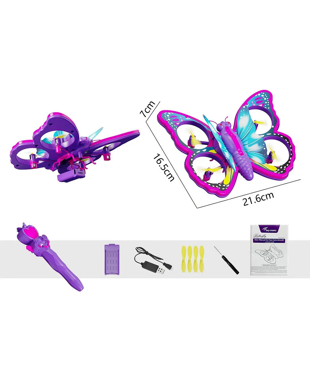 Sky Driffz RC Butterfly RC Drone With Remote Control