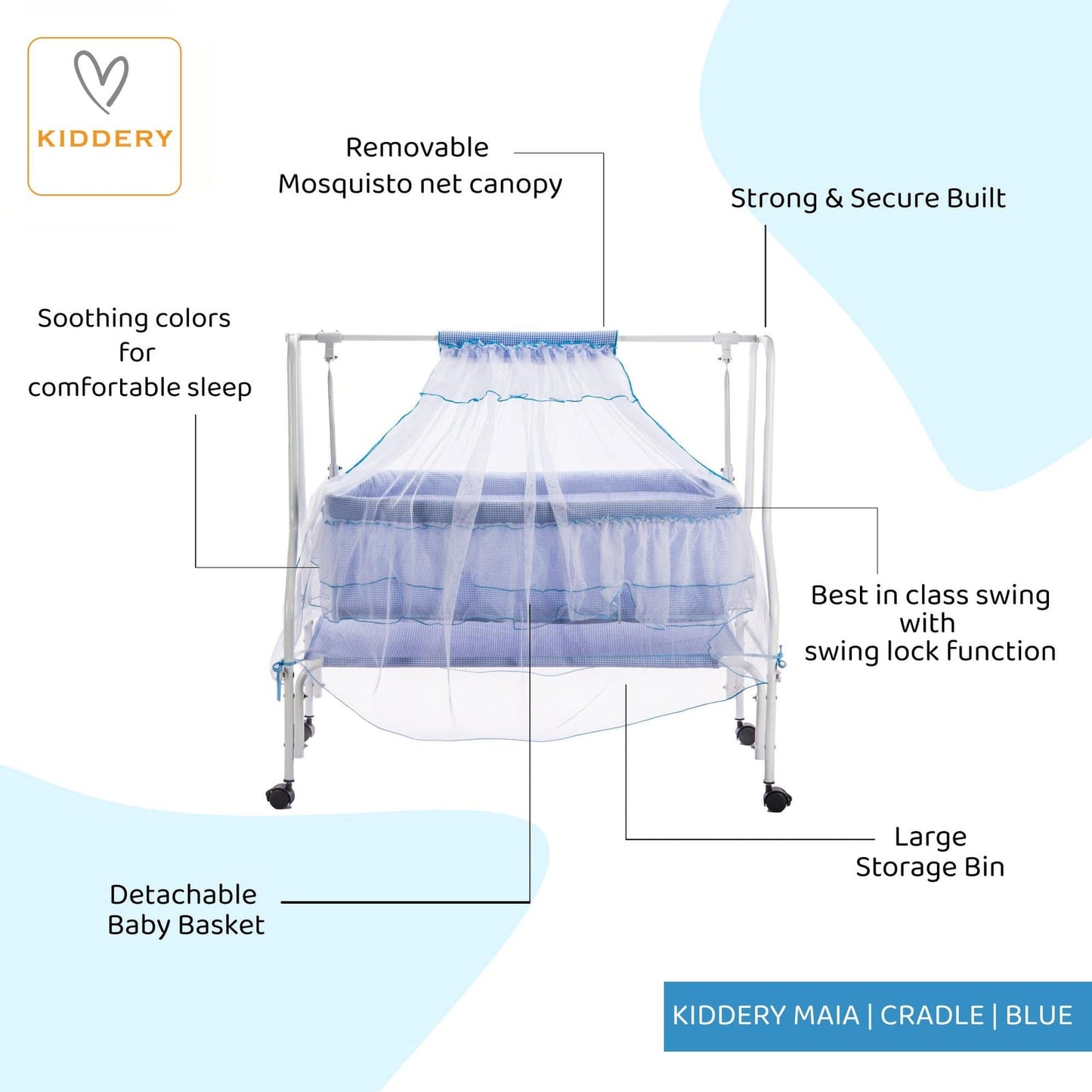 Baby Cradle with New Improved Mattress Design