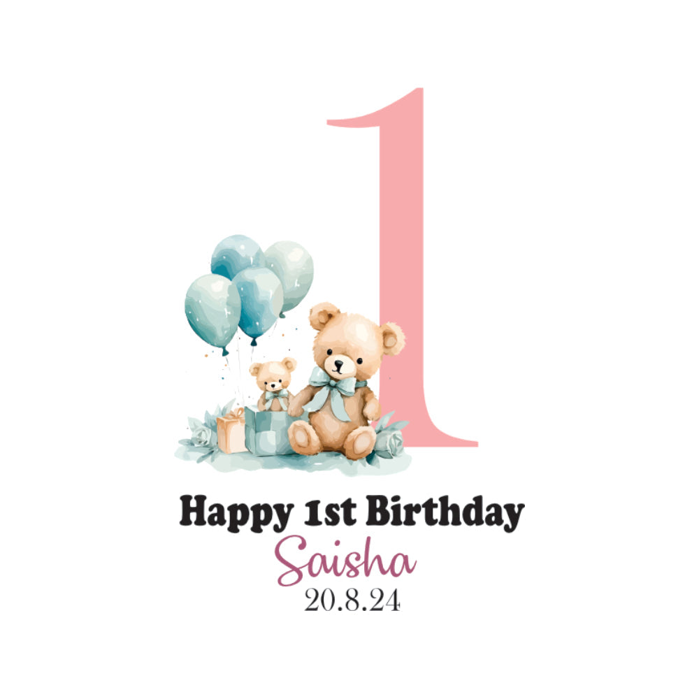Babble Wrap Bella The Bunny - Birthday Bear