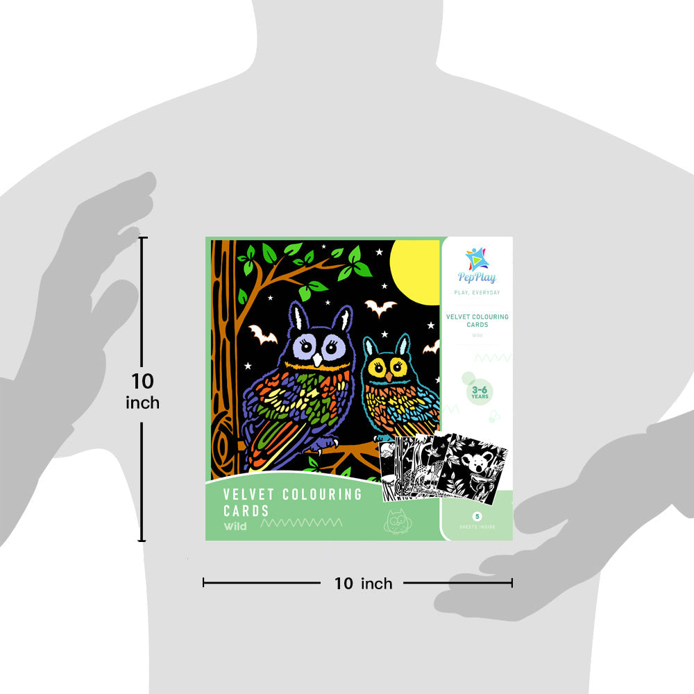 Velvet Coloring Cards Wild And Ocean Theme
