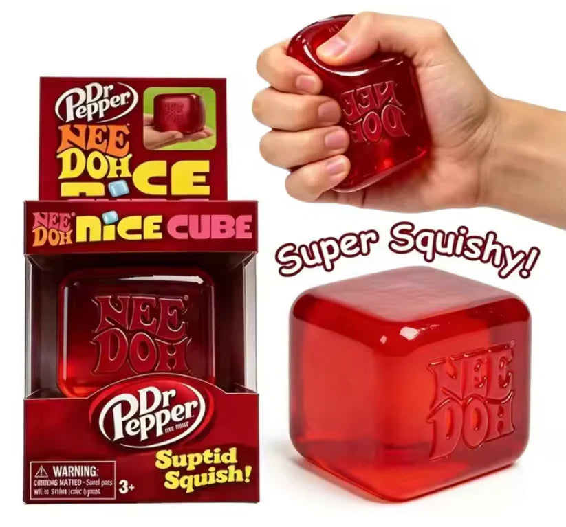 NeeDoh Dr Pepper Nice Cube — Limited Edition Sensory Squeeze Toy