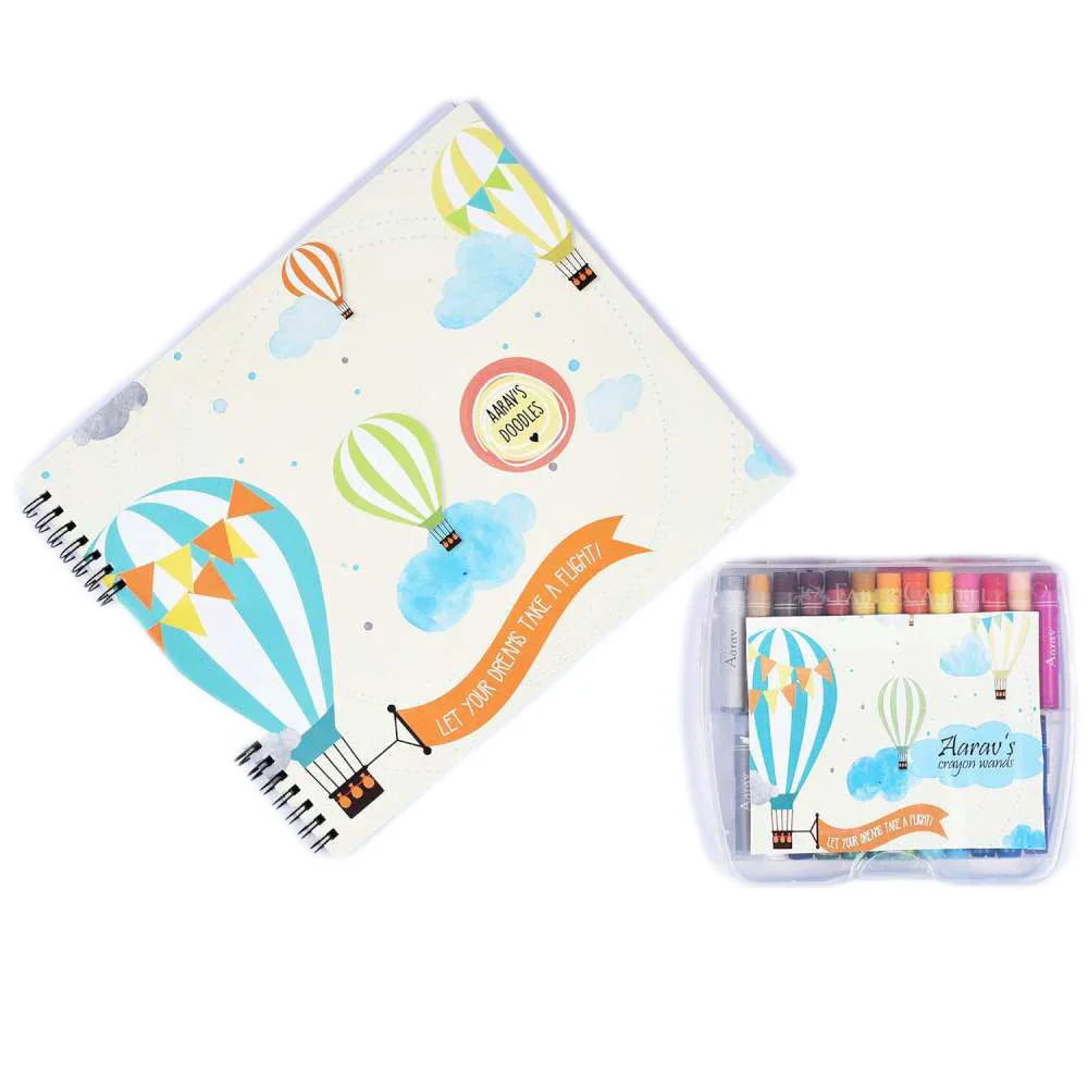 Doodle Book With Personalized Crayons