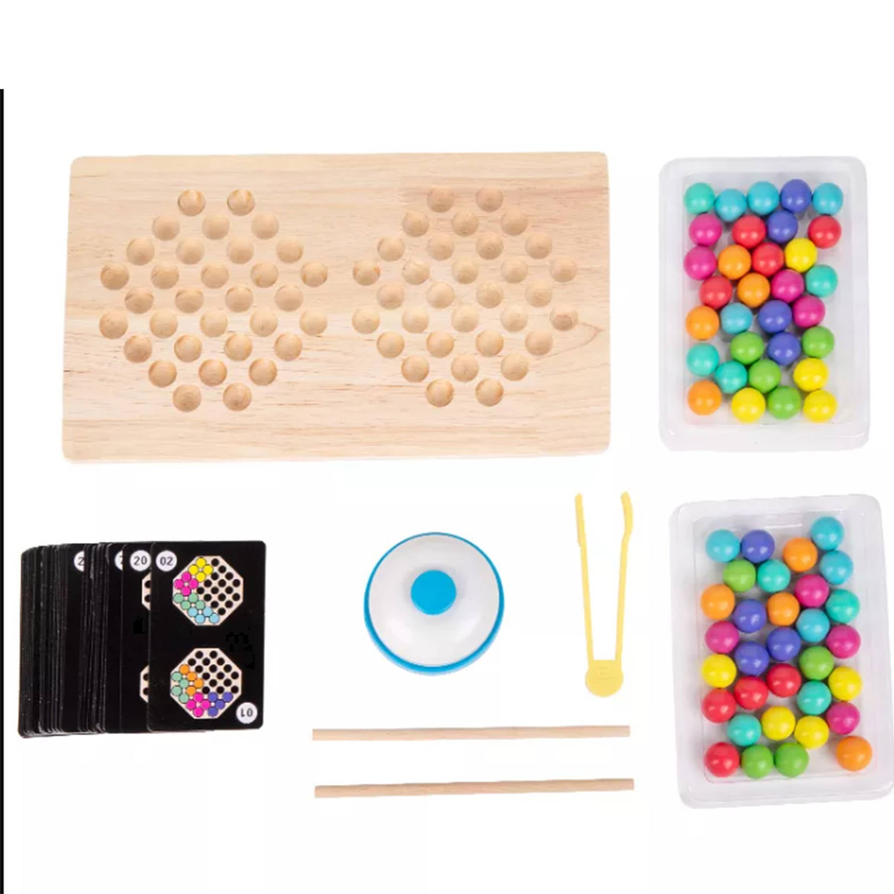 Wooden Montessori Bead Holder Comes with 1 x Wooden Bead Holder