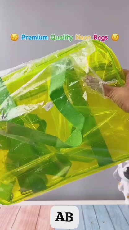 🌈 Stylish Transparent Tote Bag – Customizable, Lightweight & Built for Everyday Adventures