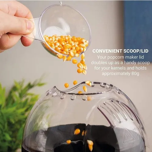 Electric Automatic Popcorn Maker – Hot Air Popcorn Machine for Healthy, Oil-Free Snacks