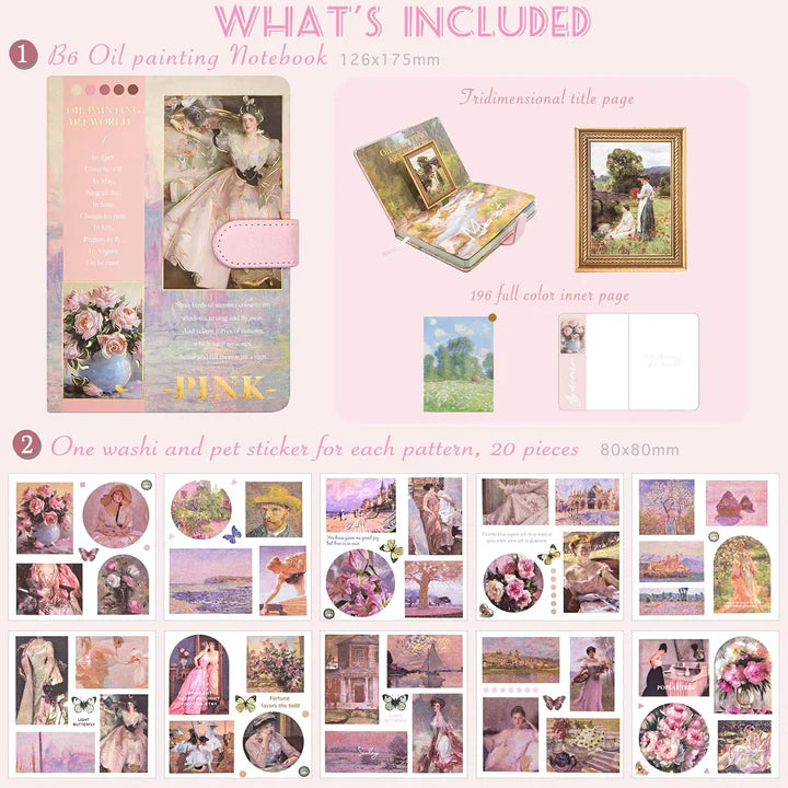 Oil Painting Art Journaling Scrapbooking Gift Set