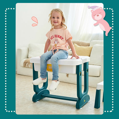 Kids Activity Lego Table Set for Learning and Playing