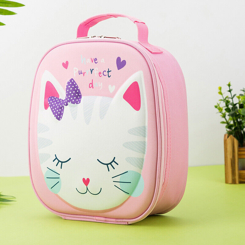 Lunch Bag Cute Cartoon With Handle Picnic For Kids Student Wear Resistant