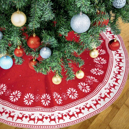 50'' Tree Skirt -to-Cape – Nordic Snowflakes