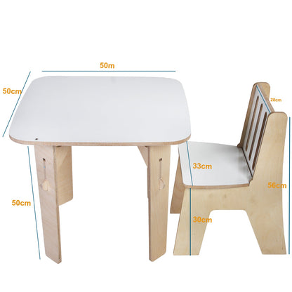 Straight Table with 2 Chair