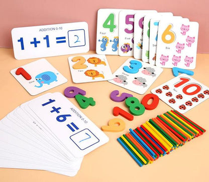 I Love Mathematics Wooden Educational Toy