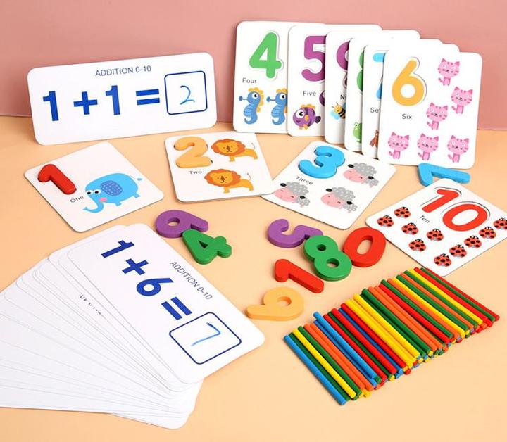 I Love Mathematics Wooden Educational Toy