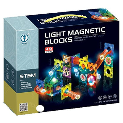 Light Magnetic Building Blocks 49 Pcs