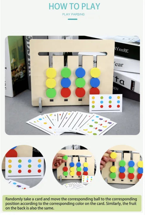 Four Color Logic Game Early Educational Toy
